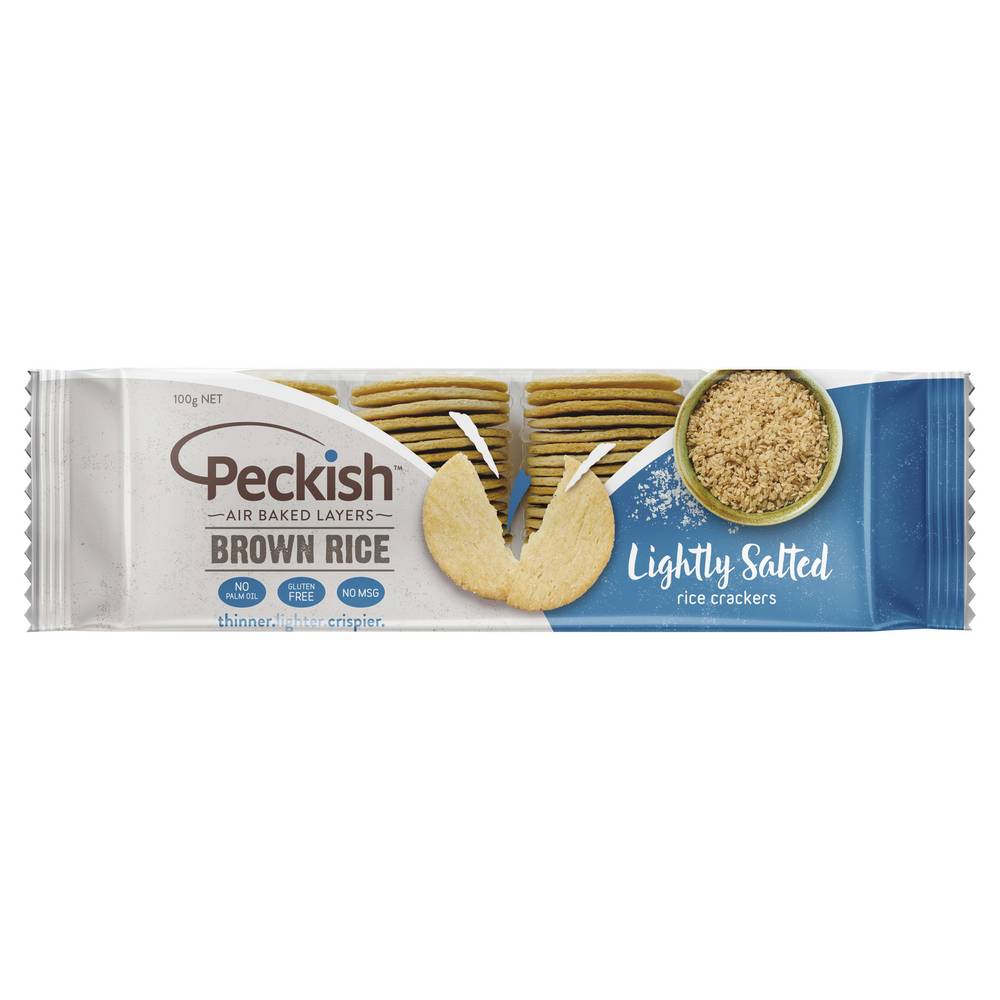 Peckish Lightly Salted Brown Rice Crackers Delivery Near Me Order