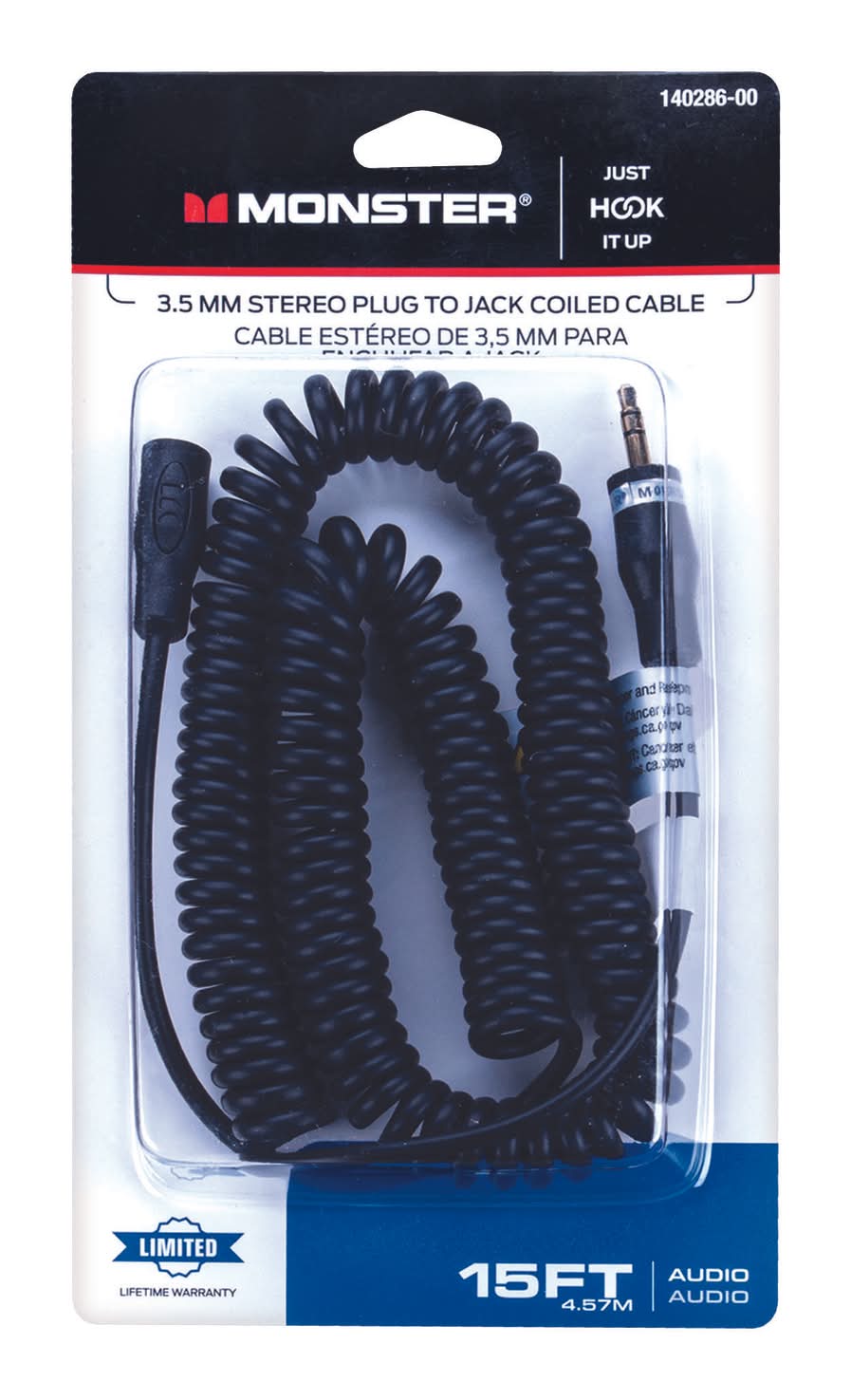 Monster Just Hook It Up Stereo Jack Cable 1 Pk