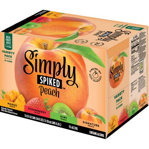 Simply Spiked Spiked Peach Variety 12 Pack Cans