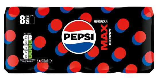 Pepsi Cherry, Max Cola Soft Drink (8 x 330ml)