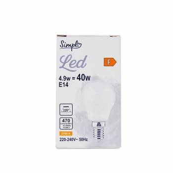 Bombilla Led Esférica Carrefour 40W E14 Cálida