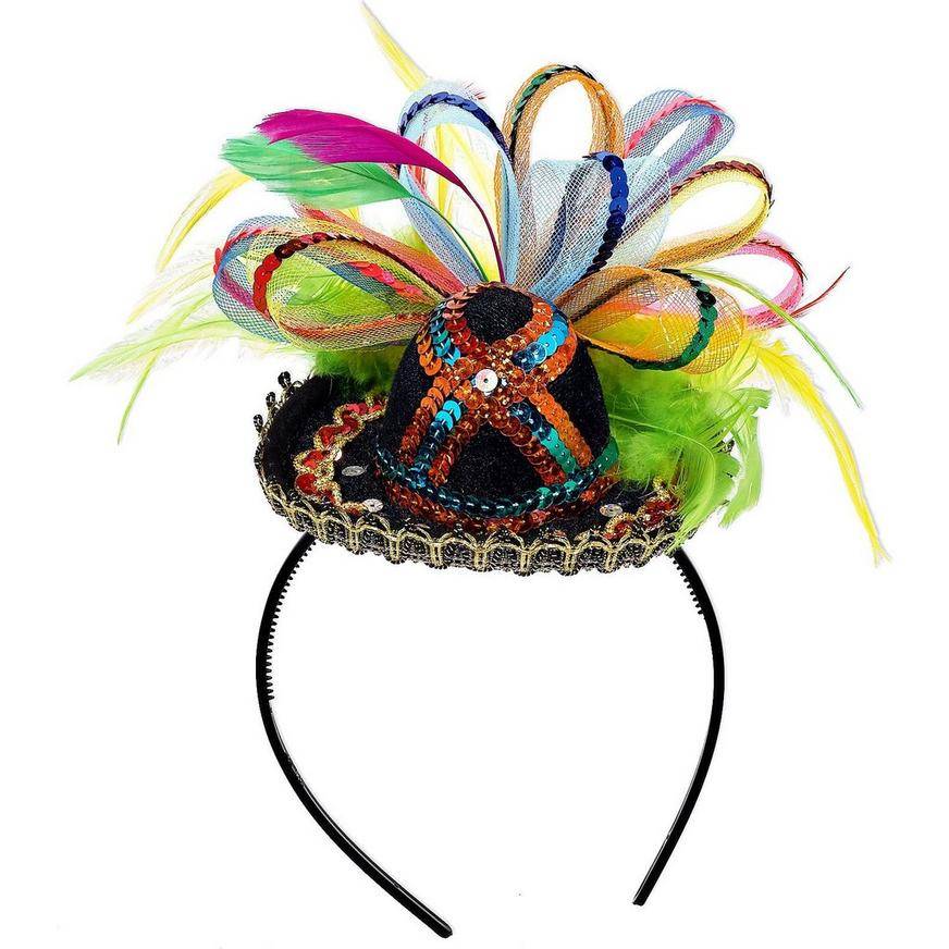 Party City Mini Fiesta Sombrero Headband (6 in x 9 in)