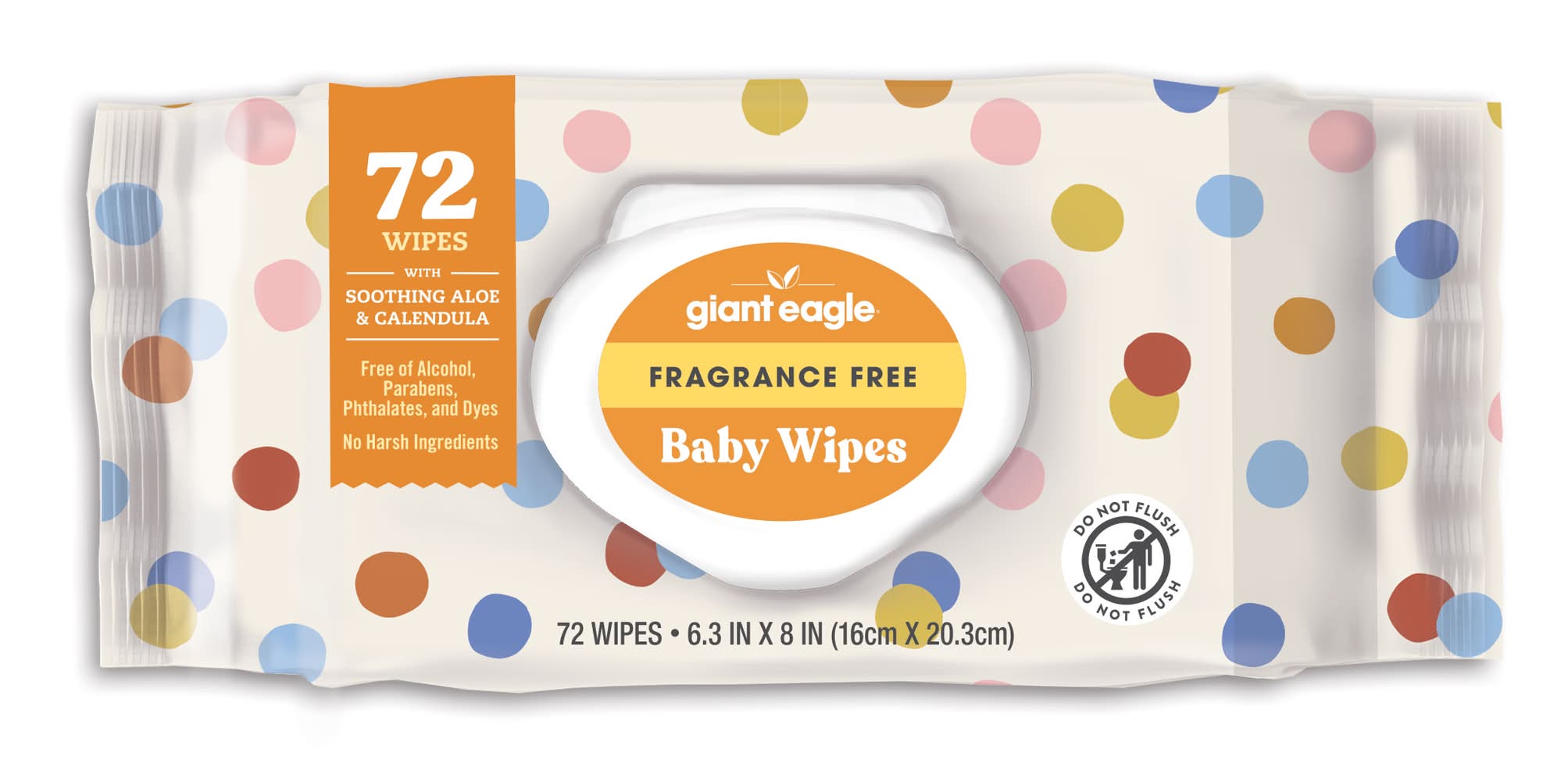 Giant Eagle Baby Cleansing Wipes With Soothing Aloe & Calendula (70 ct)