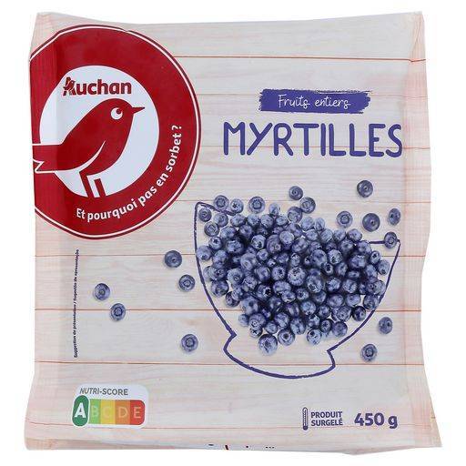 Auchan myrtilles 450 gr