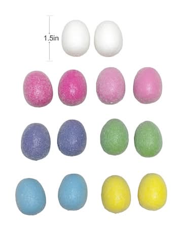 Small Glitter Decorative Eggs By Ashland
