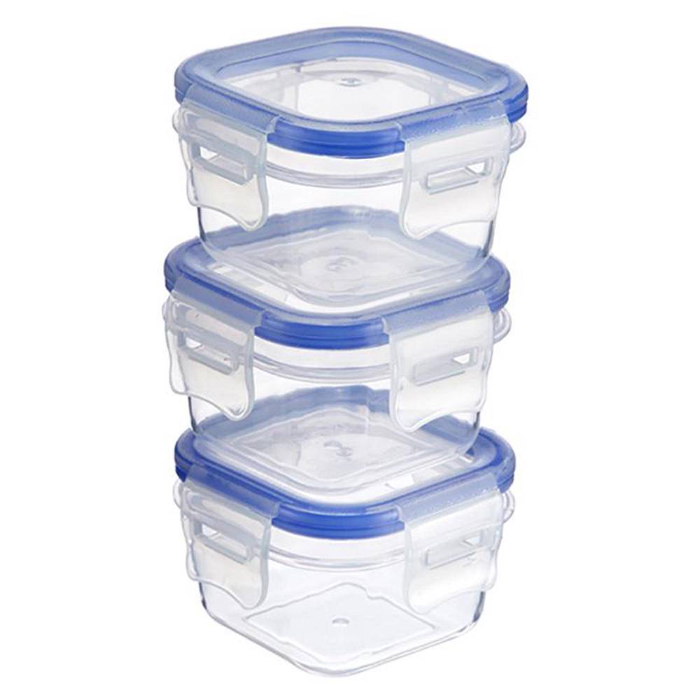 Sainbury's Home Klip Lock Storage Set 140ml 3Pk