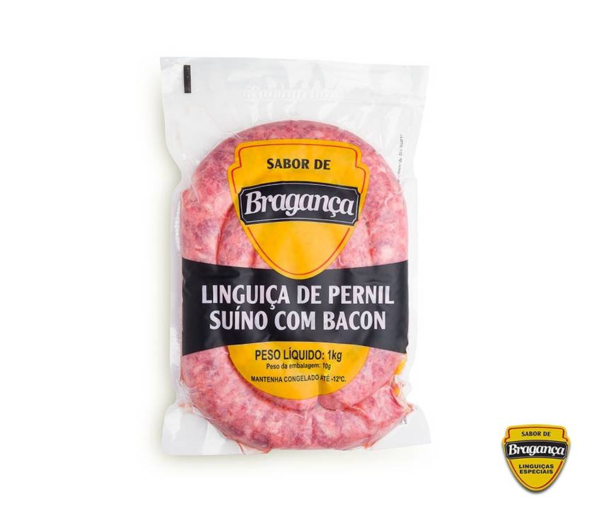 Braganca linguiça de pernil com bacon (1kg)