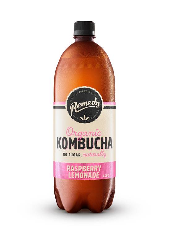 Remedy Organic Kombucha Raspberry Lemonade 1.25L