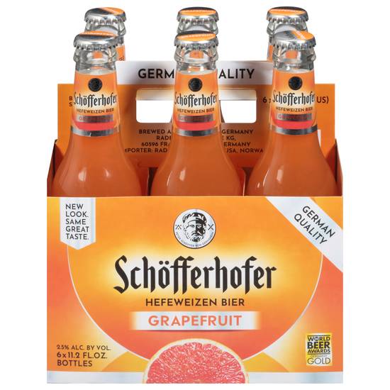 Schöfferhofer German Grapefruit Hefeweizen Beer (6 ct, 11.2 fl oz)