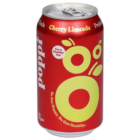 Poppi Cherry Limeade Prebiotic Soda (12 fl oz)