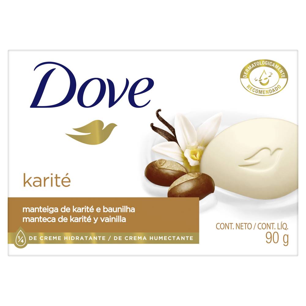 Dove sabonete karité e baunilha delicious care (90g)