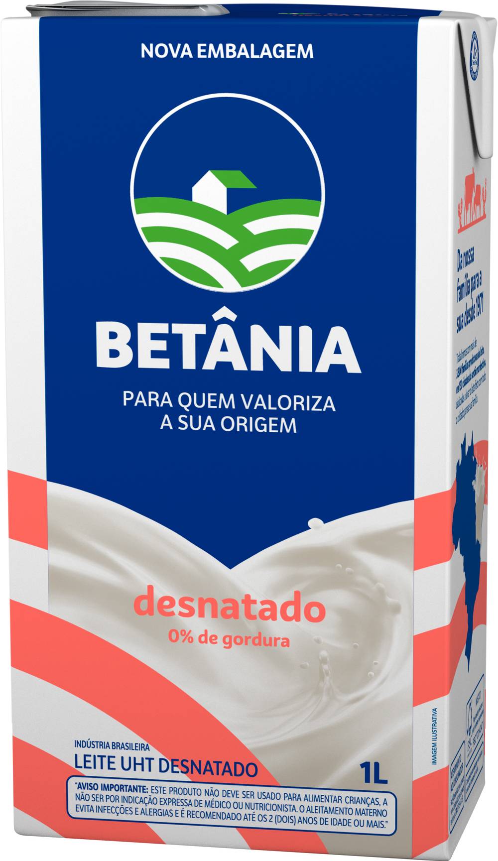 Betânia leite desnatado (1l)