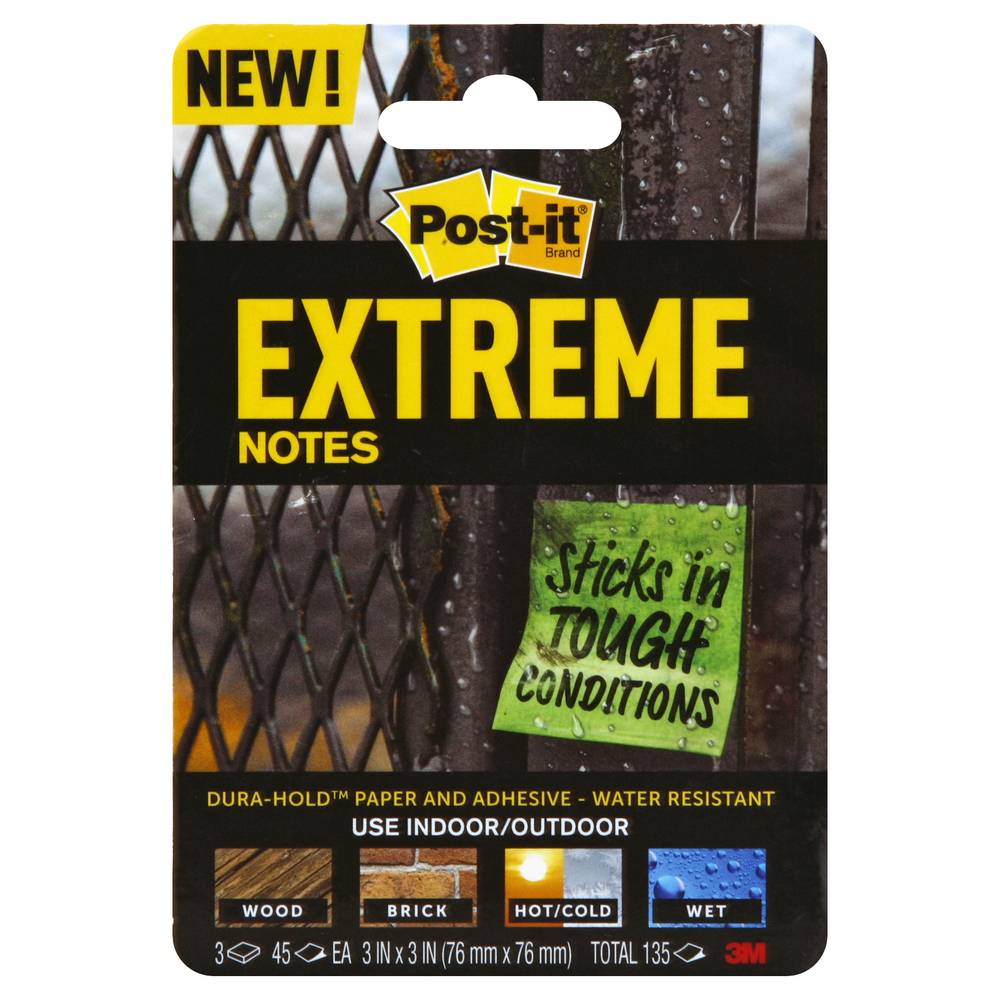 Post-It Assorted Colors Extreme Notes