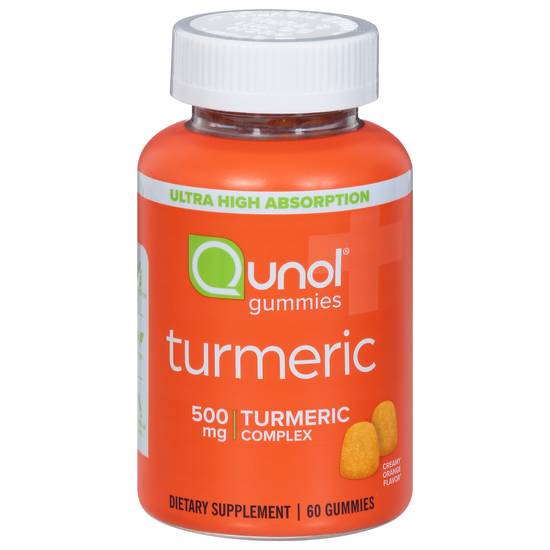 Qunol Orange Flavor 500 mg Turmeric Complex Gummies (60 ct)
