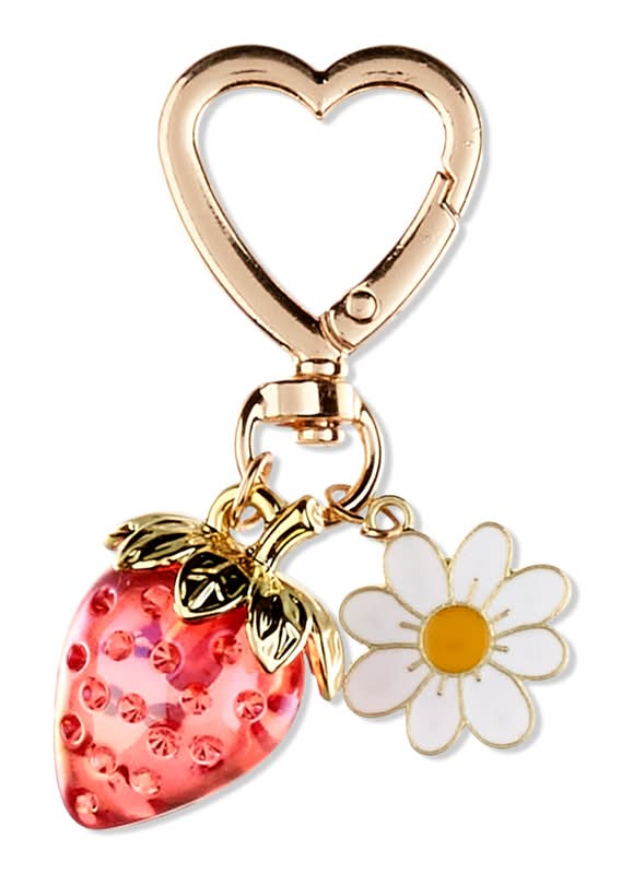 Tartan + Twine Strawberry Bag Charm/Keychain