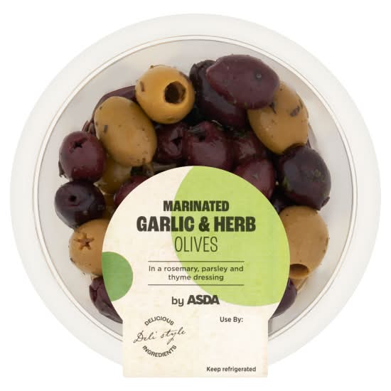ASDA Greek Inspired Garlic & Herb Olives (150g)