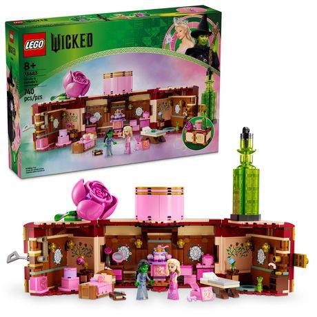 Lego Wicked Glinda & Elphaba’S Dormitory Collectible Toys, Kids Witch Toys With Mini Glinda Doll, 75683