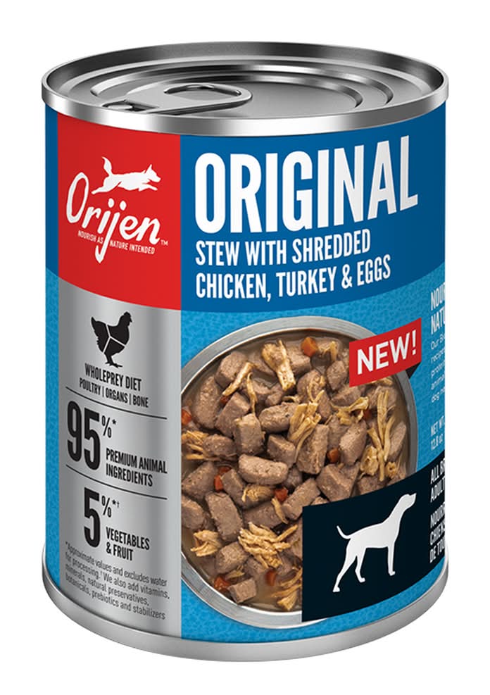 Orijen Original Stew Recipe w/ Chicken, Turkey & Eggs Canned Dog Food (12.8 oz)