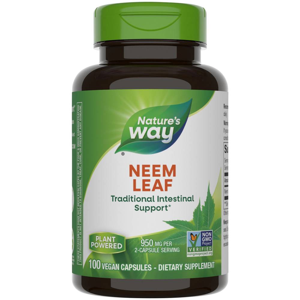 Nature's Way Traditional Ayurvedic Intestinal Remedy- Neem Leaf (100 ct)