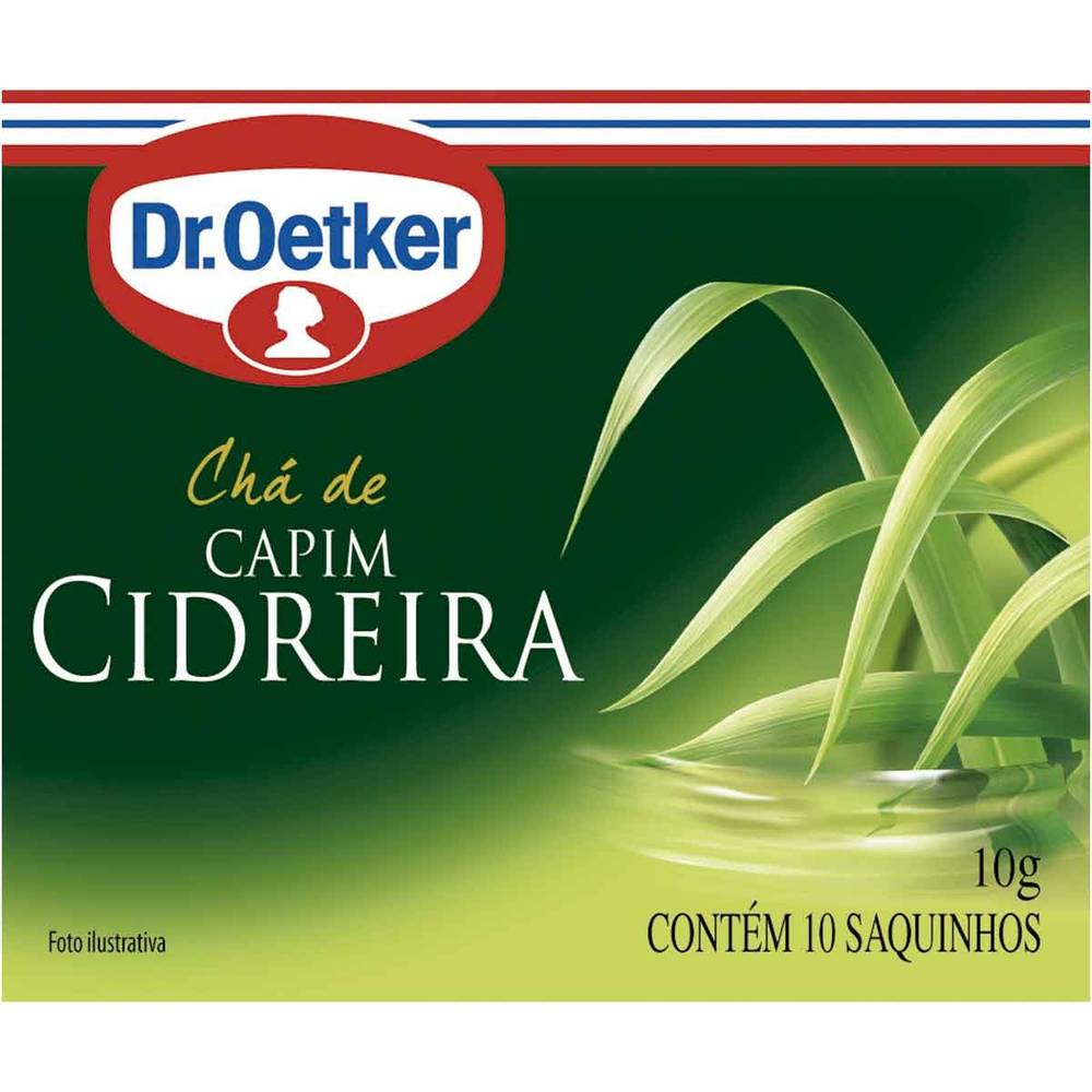 Dr. oetker chá de capim-cidreira (10 sachês)