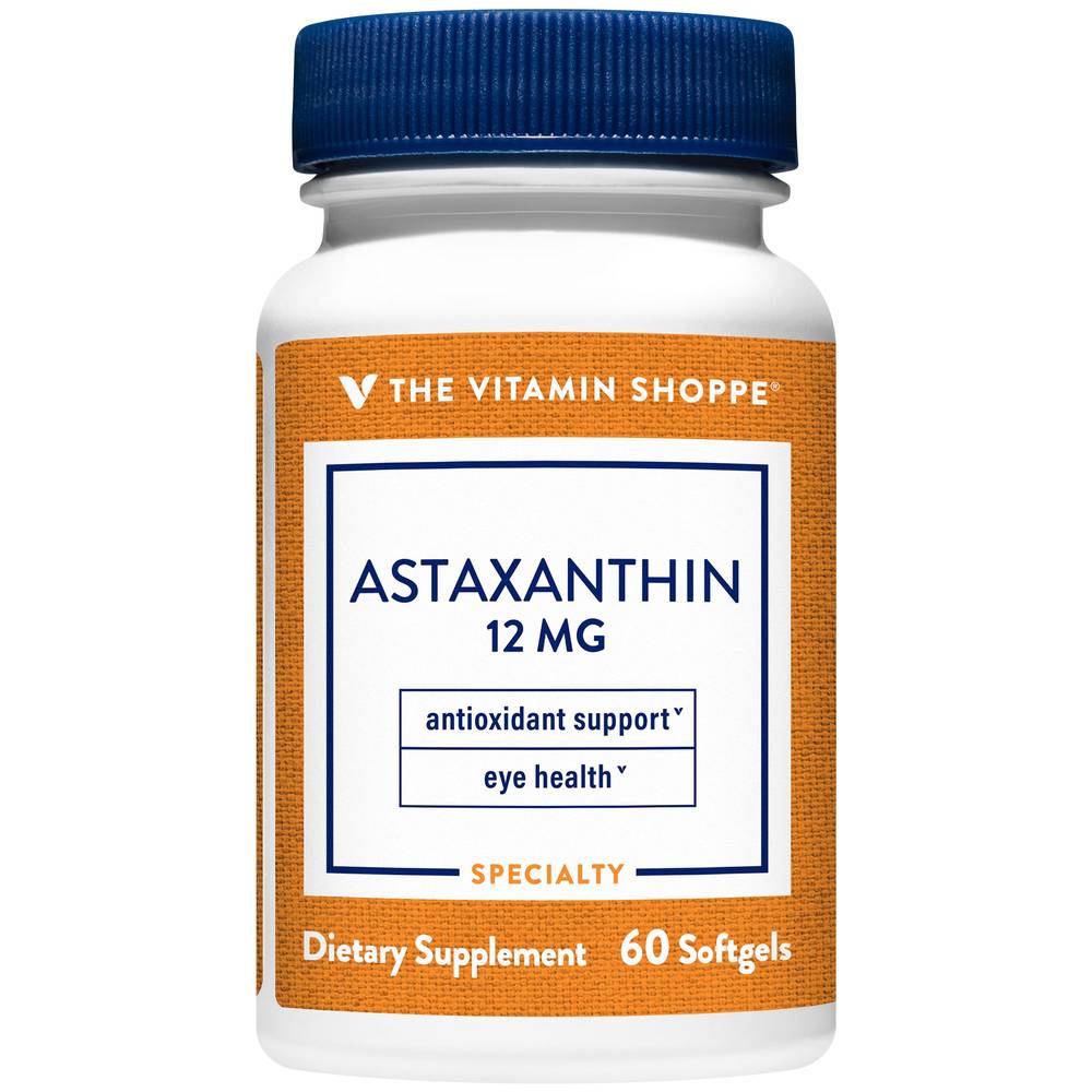 The Vitamin Shoppe Astaxanthin Antioxidant Support & Eye Health Softgels