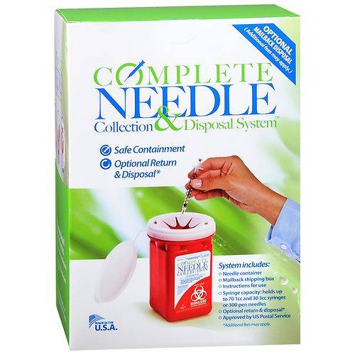 Complete Needle Collection & Disposal System - 1.0 ea