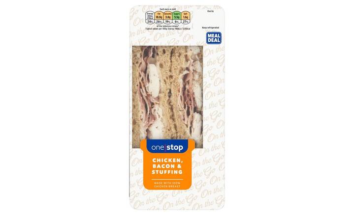One Stop Roast Chicken Bacon & Stuffing Sandwich (394404)