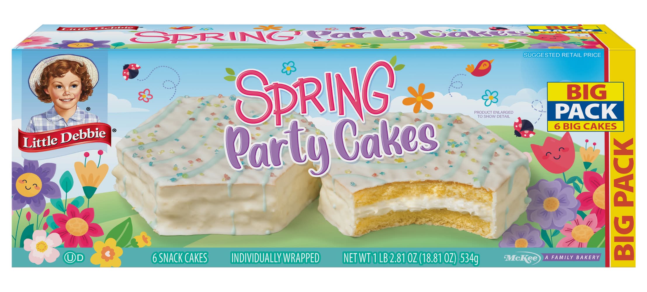 Little Debbie Big pack Spring Party Cakes