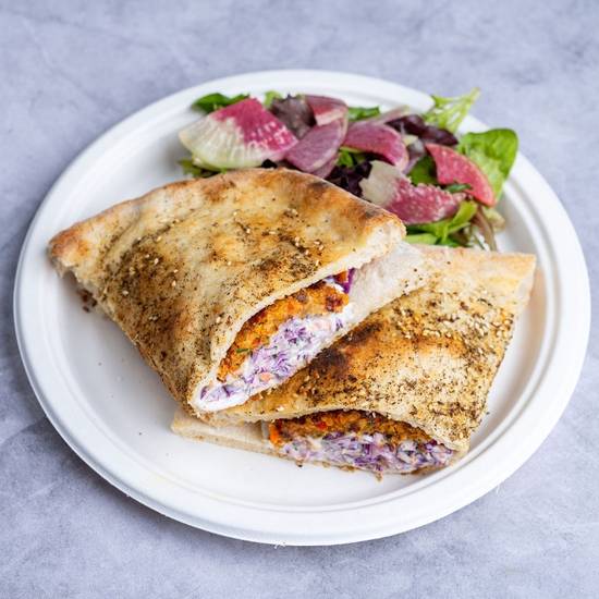 Red Lentil Croqueta Sandwich