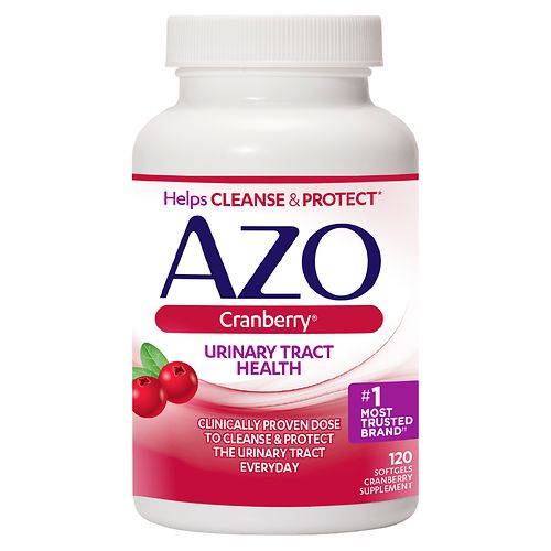 AZO Cranberry Urinary Tract Health, Dietary Supplement Softgels - 120.0 ea