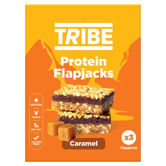 Tribe Protein Flapjacks Caramel 3 X 38g