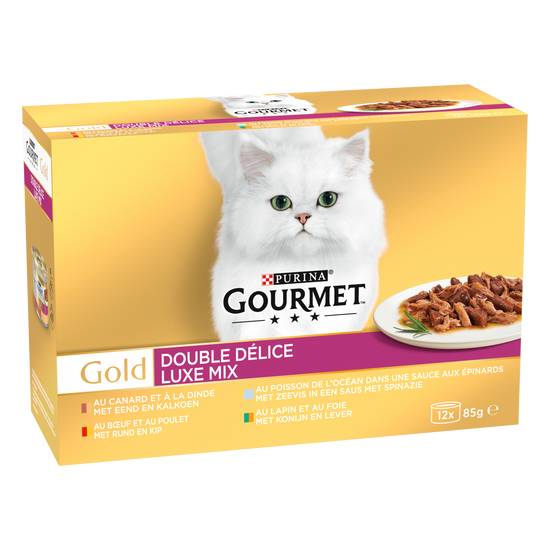 Purina - Gourmet gold double délice pâtée pour chat adulte