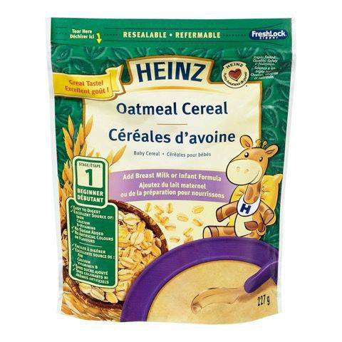 Heinz céréales d'avoine sans lait pour bébés (227g) - oatmeal baby cereal (227 g)