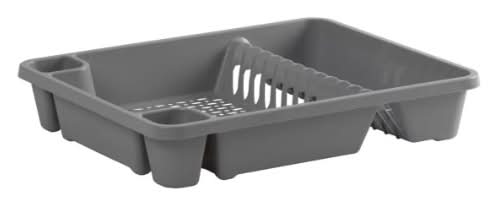 Nutmeg Rectangular Dish Drainer Cool Grey