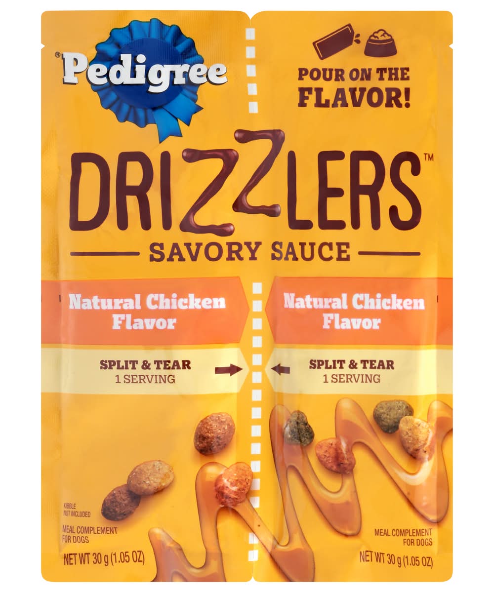 Pedigree Drizzlers Chicken Dog Food Topper, Chicken (2 x 1.05 oz)