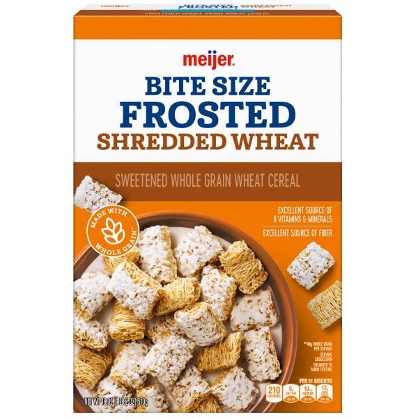 Meijer Bite Sized Frosted Shredded Wheat Cereal (18 oz)