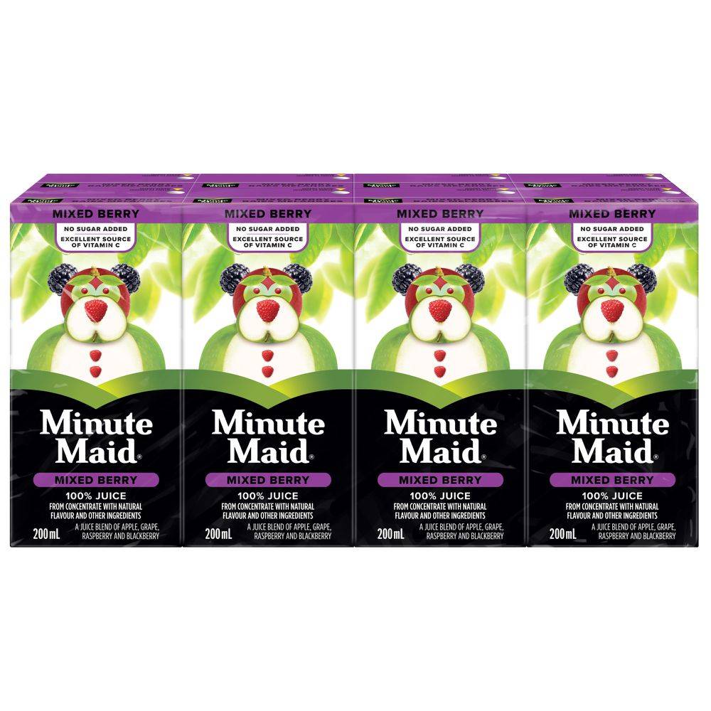 Minute Maid Mixed Berry Juice (8 x 200 ml)