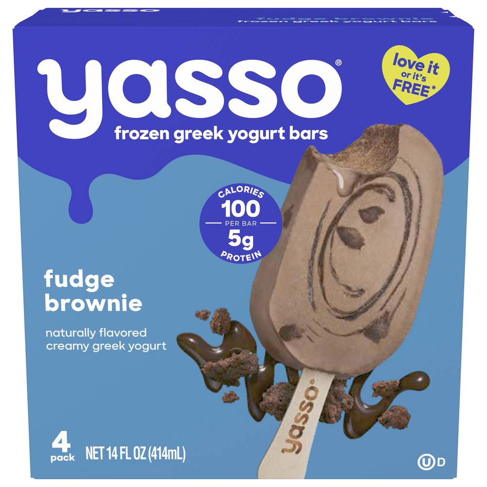 Yasso Greek Yogurt Bars Fudge Brownie (14 fl oz)