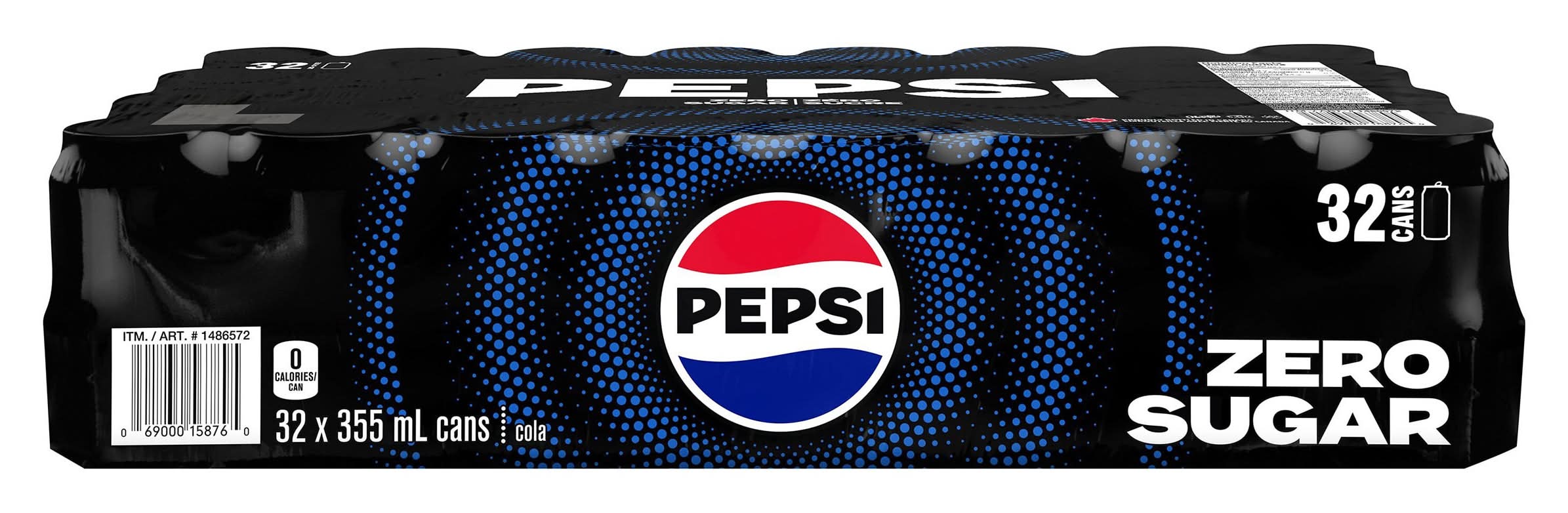 Pepsi - Zéro Sucre 355 Ml Paquet De 32 / Pepsi Zero 355 Ml 32-Pack