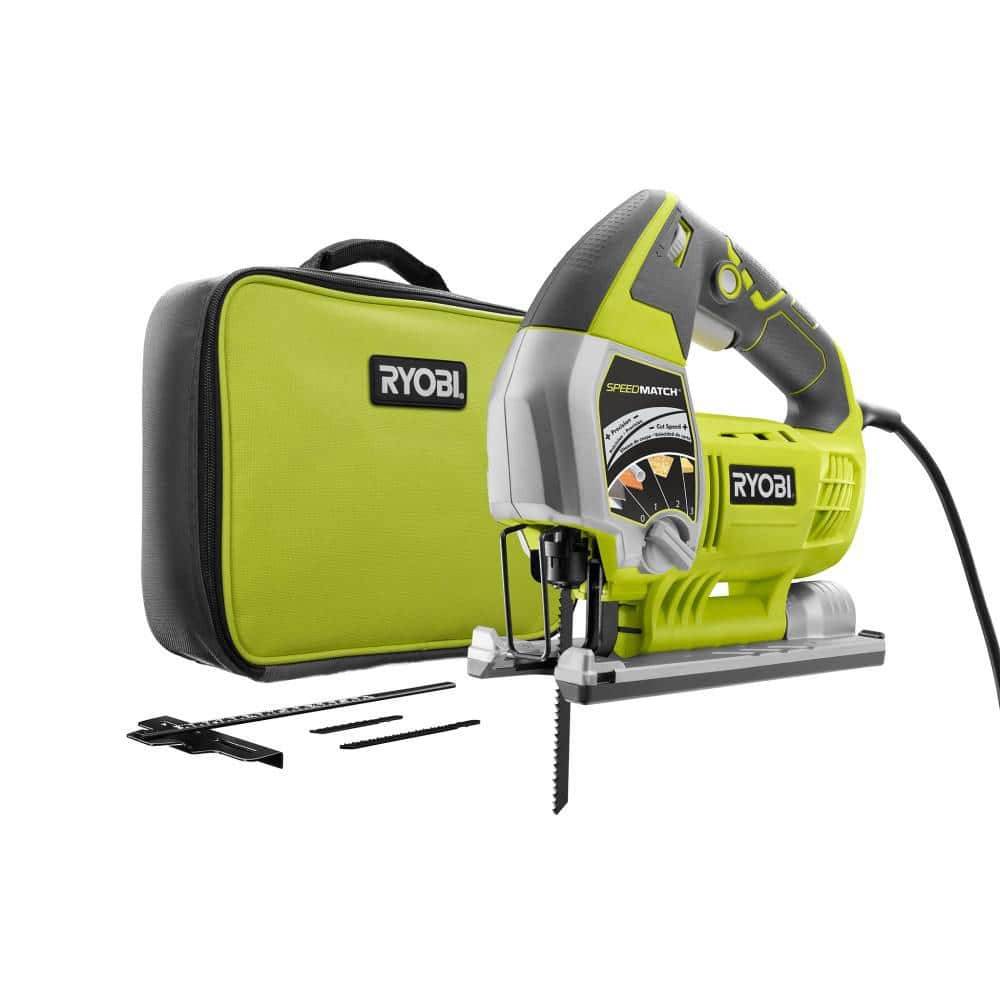 Ryobi 6.1 Amp Corded Variable Speed Orbital Jig Saw With Speedmatch Technology