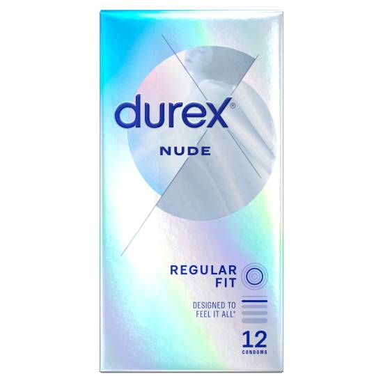 Durex Nude Regular Fit Condoms (12 ct)