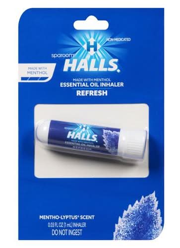 Halls Refresh Inhalateur Aux Huiles Essentielles Parfum Mentho-Lyptus 1 Ml / Halls Refresh Essential Oil Inhaler Mentho-Lyptus Scent 1 ml