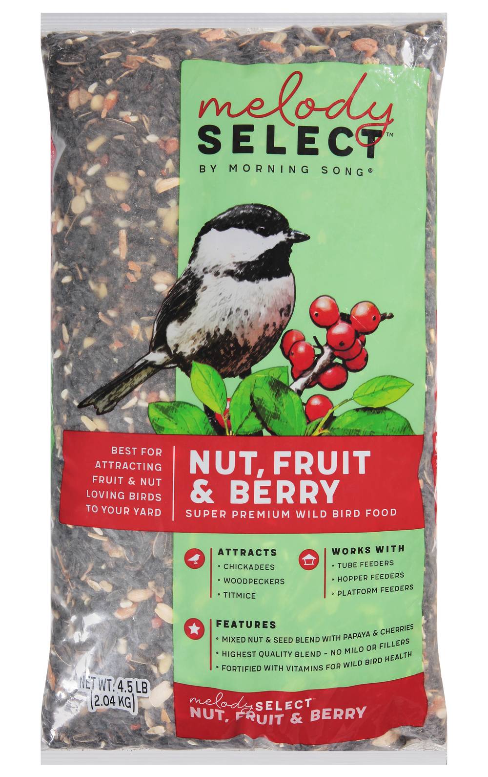 Morning Song Melody Select Super Premium Wild Bird Food, Nut, Fruit & Berry (4.5 lbs)