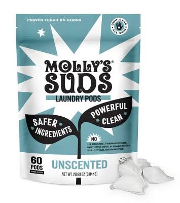 Molly's Suds Ultra Concentrated Unscented Laundry Pods (29.63 oz, 60 ct)