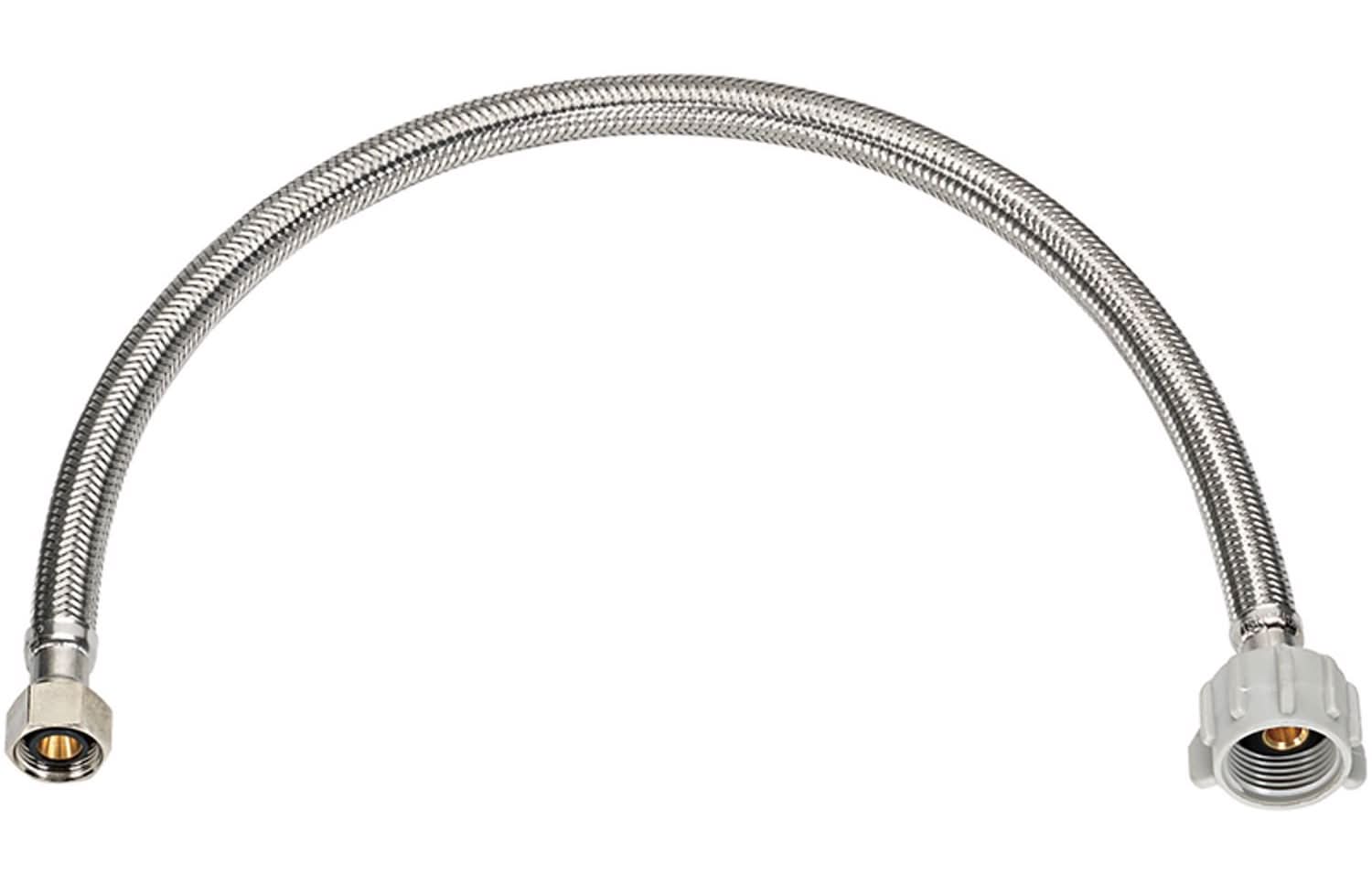 Ace 1/2 In. Compression In. X 7/8 In. D Ballcock 16 In. Braided Stainless Steel Toilet Supply Line