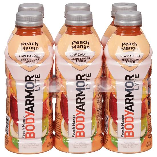 Bodyarmor Lyte Peach Mango Sports Drink (6 ct, 3.33 fl oz)