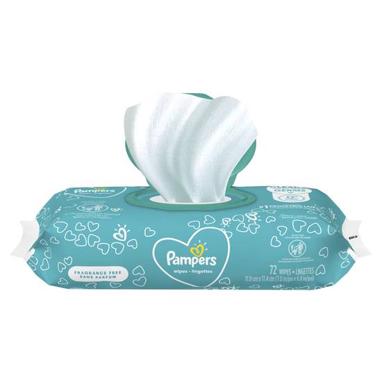 Pampers Baby Wipes Complete Clean Unscented (72 ct)