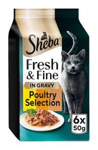 Sheba Fresh & Fine in Gravy 6 x 50g