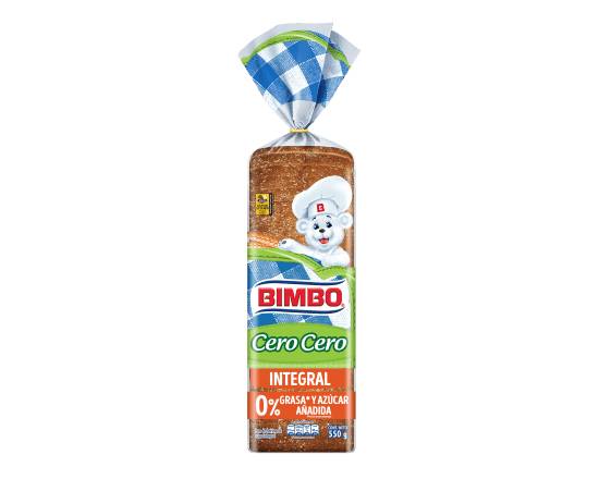 Bimbo pan integral cero cero (550 g)