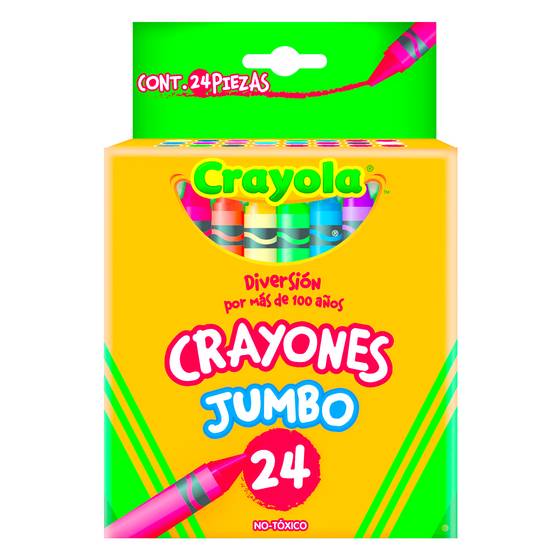 Crayola crayones jumbo (caja 24 piezas)